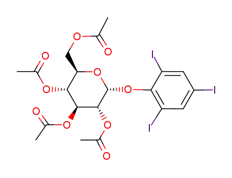 (2,4,6-triiodo-phenyl)-(tetra-<i>O</i>-acetyl-α-D-glucopyranoside)