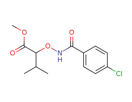 2-(p-Chlorbenzoylaminoxy)-3-methyl-buttersaeuremethylester