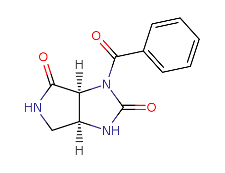 (+/-)-3-benzoyl-(3a<i>r</i>,6a<i>c</i>)-hexahydro-pyrrolo[3,4-<i>d</i>]imidazole-2,4-dione