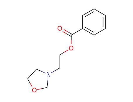Molecular Structure of 17816-81-8 (3-Oxazolidineethanol, benzoate (ester))