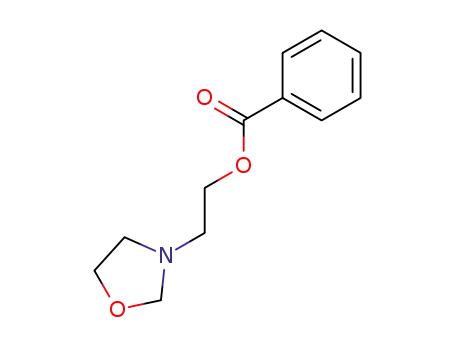 Molecular Structure of 17816-81-8 (3-Oxazolidineethanol, benzoate (ester))