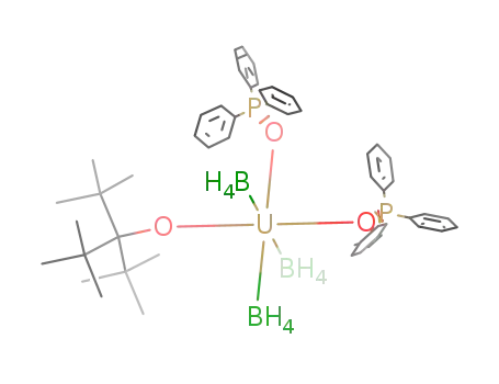(tritox)U(BH<sub>4</sub>)3(OPPh<sub>3</sub>)2
