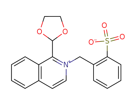 Molecular Structure of 3340-27-0 (1-[1,3]dioxolan-2-yl-2-(2-sulfo-benzyl)-isoquinolinium betaine)