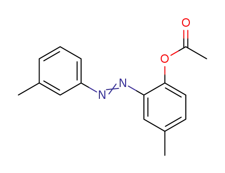 acetic acid-(4-methyl-2-<i>m</i>-tolylazo-phenyl ester)