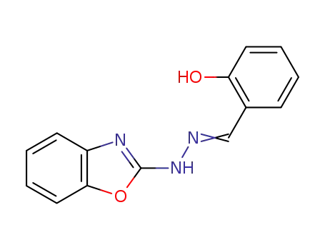 Benzaldehyde, 2-hydroxy-, 2-benzoxazolylhydrazone