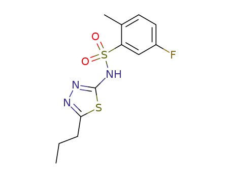 Benzenesulfonamide,
5-fluoro-2-methyl-N-(5-propyl-1,3,4-thiadiazol-2-yl)-