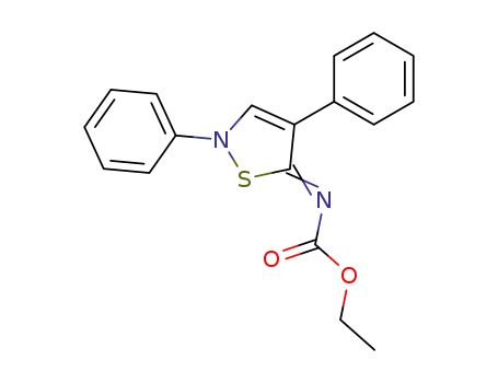 Carbamic acid, (2,4-diphenyl-5(2H)-isothiazolylidene)-, ethyl ester