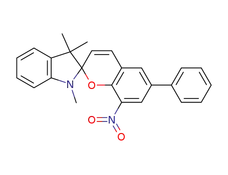 Molecular Structure of 53852-86-1 (1',3',3'-trimethyl-8-nitro-6-phenyl-1',3'-dihydro-spiro[chromene-2,2'-indole])