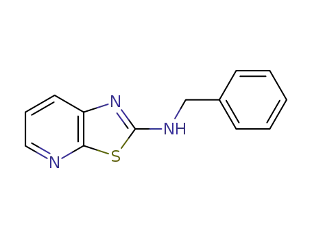Molecular Structure of 62638-72-6 (Thiazolo[5,4-b]pyridin-2-amine, N-(phenylmethyl)-)