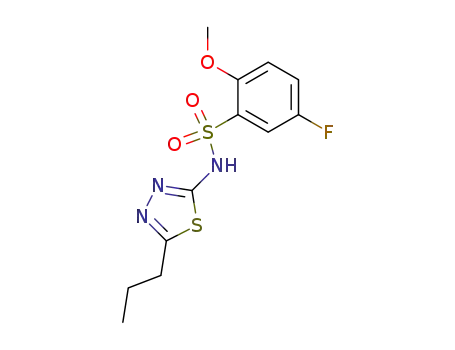 Benzenesulfonamide,
5-fluoro-2-methoxy-N-(5-propyl-1,3,4-thiadiazol-2-yl)-