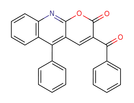 Molecular Structure of 61751-49-3 (2H-Pyrano[2,3-b]quinolin-2-one, 3-benzoyl-5-phenyl-)