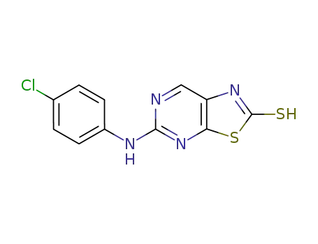 5-(4-chloro-anilino)-1<i>H</i>-thiazolo[5,4-<i>d</i>]pyrimidine-2-thione