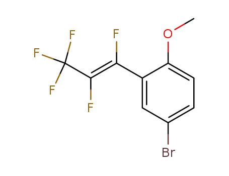 trans-1-(5-Brom-2-methoxyphenyl)-pentafluorpropen