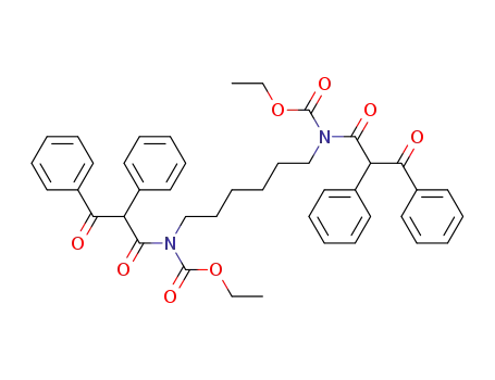 Carbamic acid, 1,6-hexanediylbis[(1,3-dioxo-2,3-diphenylpropyl)-,
diethyl ester