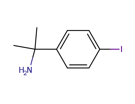 Molecular Structure of 38378-85-7 (α,α-Dimethyl-4-jodobenzylamin)