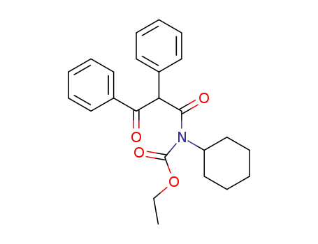Carbamic acid, cyclohexyl(1,3-dioxo-2,3-diphenylpropyl)-, ethyl ester