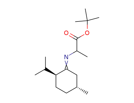 2-[(2S,5R)-2-Isopropyl-5-methyl-cyclohex-(E)-ylideneamino]-propionic acid tert-butyl ester