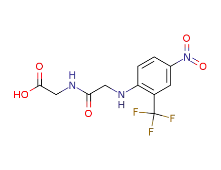 Molecular Structure of 54495-43-1 (N-(4-Nitro-2-trifluormethylphenyl)glycylglycin)