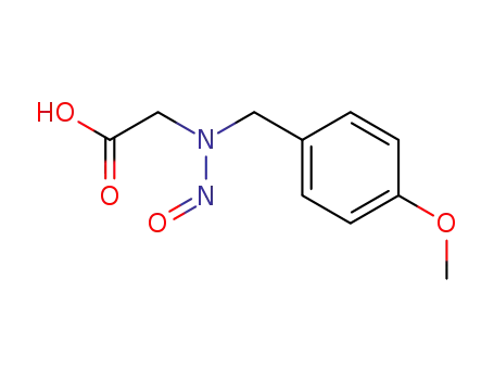 Molecular Structure of 6951-21-9 (2-[(4-methoxyphenyl)methyl-nitroso-amino]acetic acid)