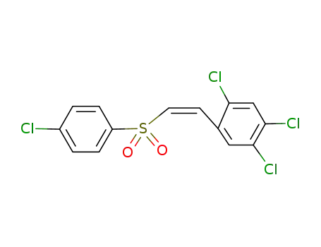 Molecular Structure of 6178-29-6 (cis-2-(4-Chlor-phenylsulfonyl)-1-(2,4,5-trichlor-phenyl)-ethylen)