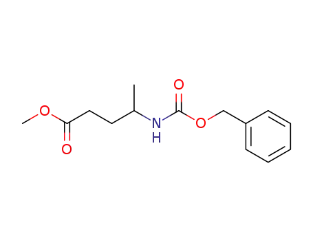 Molecular Structure of 67706-64-3 (Pentanoic acid, 4-[[(phenylmethoxy)carbonyl]amino]-, methyl ester)