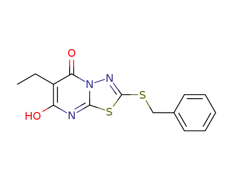 2-benzylsulfanyl-6-ethyl-[1,3,4]thiadiazolo[3,2-<i>a</i>]pyrimidine-5,7-dione