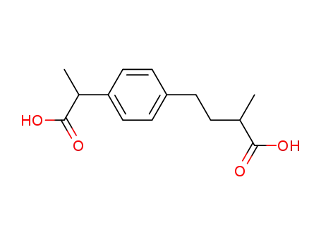 Molecular Structure of 61439-83-6 (Benzenebutanoic acid, 4-(1-carboxyethyl)-a-methyl-)