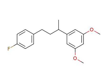 Molecular Structure of 54540-82-8 (2-(3,5-Dimethoxyphenyl)-4-(4-fluorphenyl)-butan)