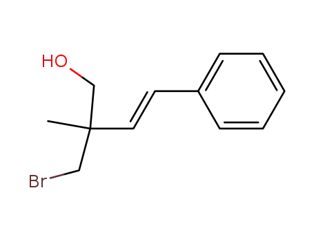 trans-1-Phenyl-3-brommethyl-3-methyl-buten-<sup>(1)</sup>-ol-<sup>(4)</sup>