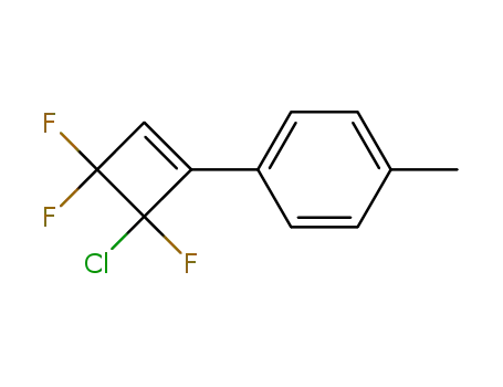 Molecular Structure of 42289-89-4 (1-(4-Chloro-3,3,4-trifluoro-cyclobut-1-enyl)-4-methyl-benzene)