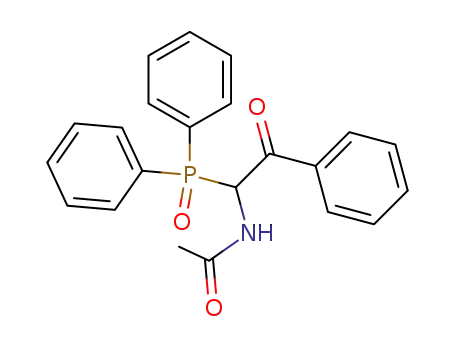 2-acetylamino-2-diphenylphosphinoyl-1-phenyl-ethanone