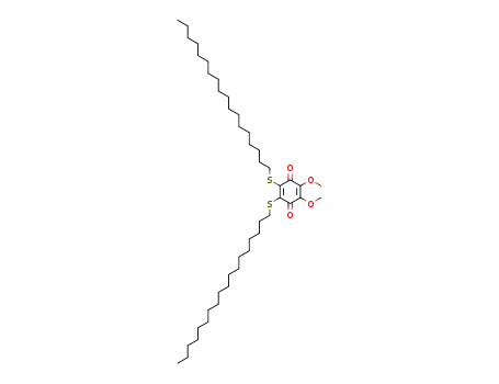 Molecular Structure of 53033-66-2 (2,3-Dimethoxy-5,6-bis-octadecylsulfanyl-[1,4]benzoquinone)