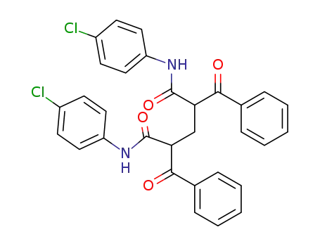 Molecular Structure of 51264-65-4 (Pentanediamide, 2,4-dibenzoyl-N,N'-bis(4-chlorophenyl)-)