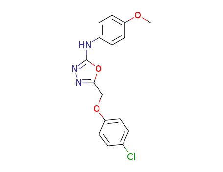 1,3,4-Oxadiazol-2-amine,
5-[(4-chlorophenoxy)methyl]-N-(4-methoxyphenyl)-