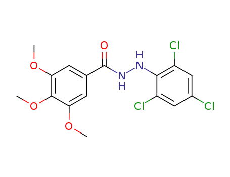 Molecular Structure of 36586-36-4 (3,4,5-Trimethoxy-benzoic acid N'-(2,4,6-trichloro-phenyl)-hydrazide)