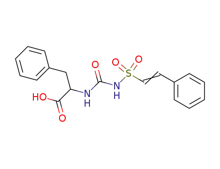 Molecular Structure of 61299-01-2 (Phenylalanine, N-[[[(2-phenylethenyl)sulfonyl]amino]carbonyl]-)