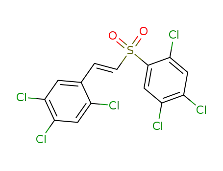 Molecular Structure of 6510-76-5 (trans-1-(2,4,5-Trichlor-phenyl)-2-(2,4,5-trichlor-phenylsulfonyl)-ethylen)