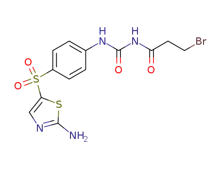 1-[4-(2-amino-thiazole-5-sulfonyl)-phenyl]-3-(3-bromo-propionyl)-urea
