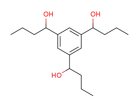 Molecular Structure of 52385-32-7 (1,3,5-Tris(1-hydroxybutyl)benzol)