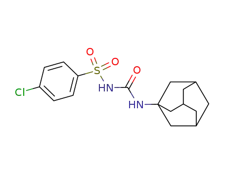 Molecular Structure of 17822-64-9 (N'-<4-Chlor-benzolsulfonyl>-N-<adamantyl-(1)>-harnstoff)