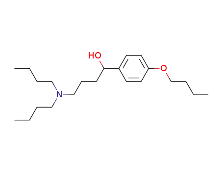 Molecular Structure of 63237-41-2 (Benzenemethanol, 4-butoxy-a-[3-(dibutylamino)propyl]-)