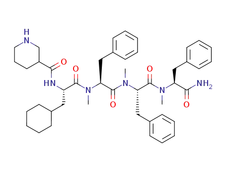 nipecotyl-cyclohexylalanyl-N-MePhe-N-MePhe-N-MePhe-CONH<SUB>2</SUB>