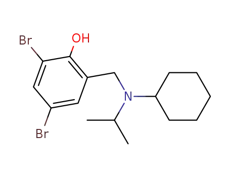 2,4-Dibromo-6-[(cyclohexyl-isopropyl-amino)-methyl]-phenol