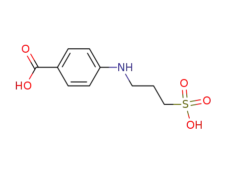Molecular Structure of 52962-49-9 (Benzoic acid, 4-[(3-sulfopropyl)amino]-)