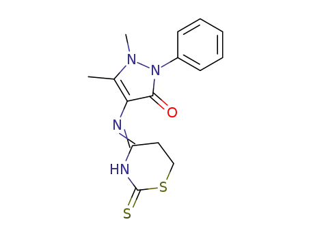 1,5-dimethyl-2-phenyl-4-(2-thioxo-5,6-dihydro-2<i>H</i>-[1,3]thiazin-4-ylamino)-1,2-dihydro-pyrazol-3-one