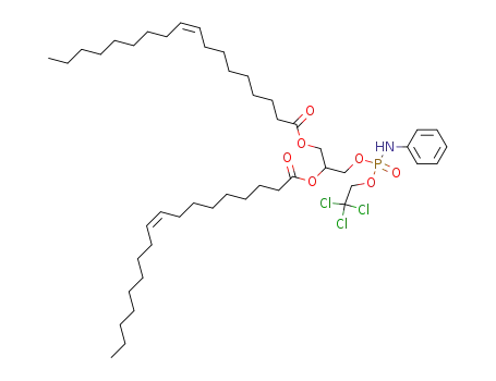 (Z)-Octadec-9-enoic acid 1-((Z)-octadec-9-enoyloxymethyl)-2-[phenylamino-(2,2,2-trichloro-ethoxy)-phosphoryloxy]-ethyl ester