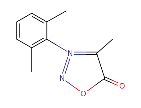Molecular Structure of 51858-22-1 (3-(2,6-dimethyl-phenyl)-4-methyl-sydnone)
