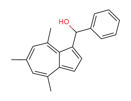 Molecular Structure of 94580-28-6 (1-<α-Hydroxy-benzyl>-4,6,8-trimethyl-azulen)