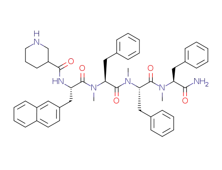 nipecotyl-2-naphthylalanyl-N-MePhe-N-MePhe-N-MePhe-CONH<SUB>2</SUB>
