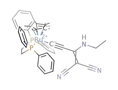 Ru(CCC(NHEt)=C(CN)2)(dppe)(η5-C5Me5)